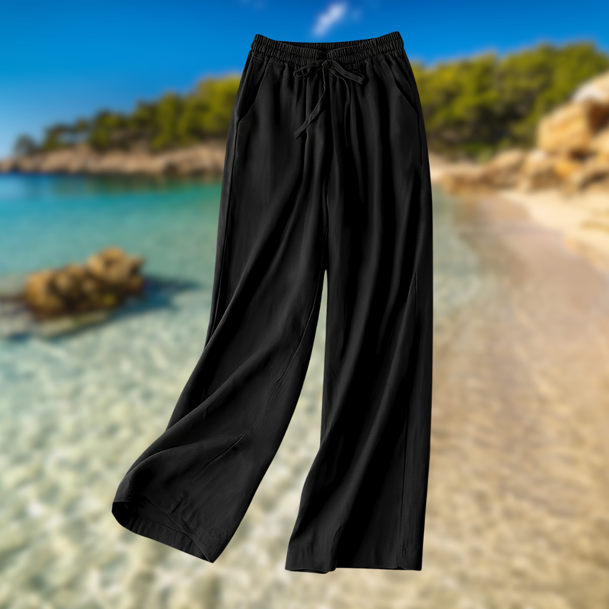 Capri™ | Γυναικείες παντελόνες από λινό και βαμβάκι | 1+1 Δωρεάν